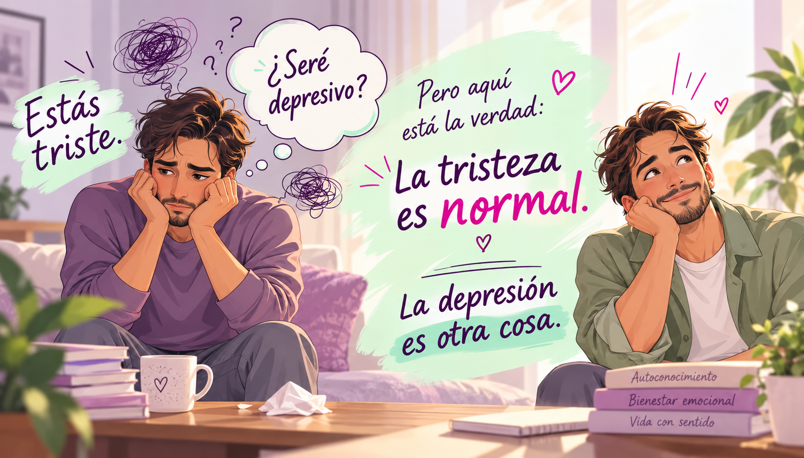 Cómo lidiar con la tristeza temporal — no todo es depresión